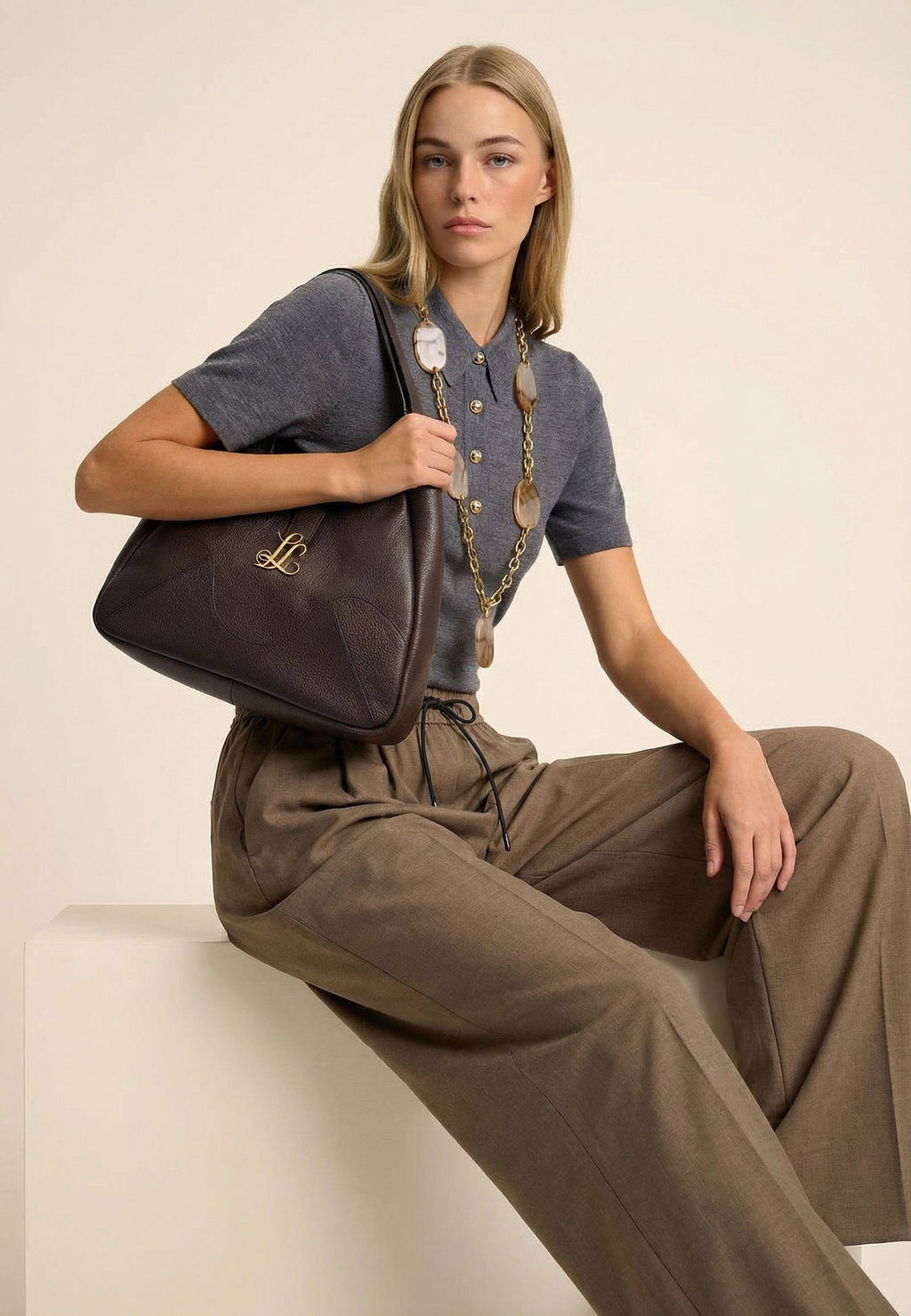 Navy Sfilato polo - view 2