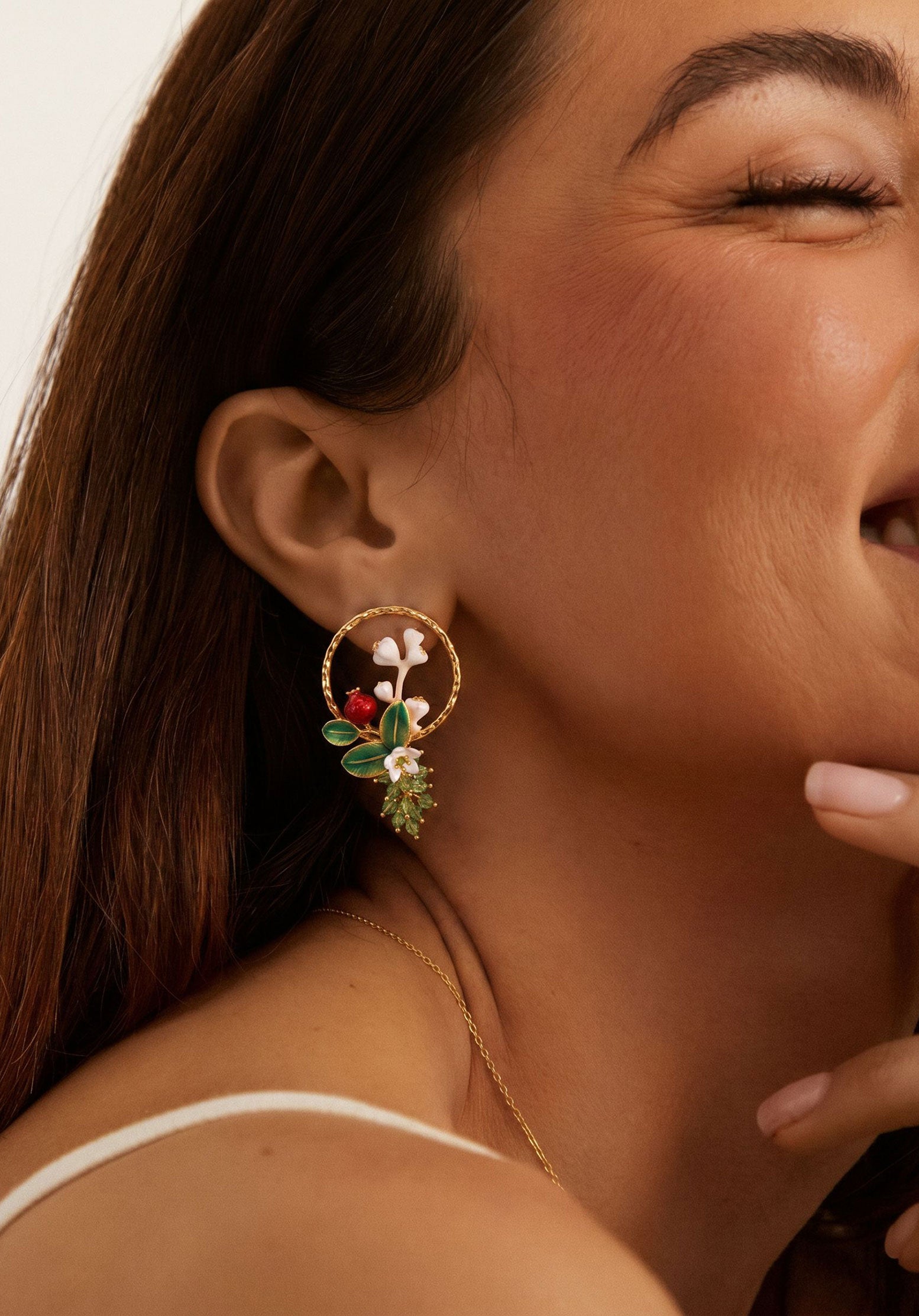 Gold Sfilato earrings - view 2