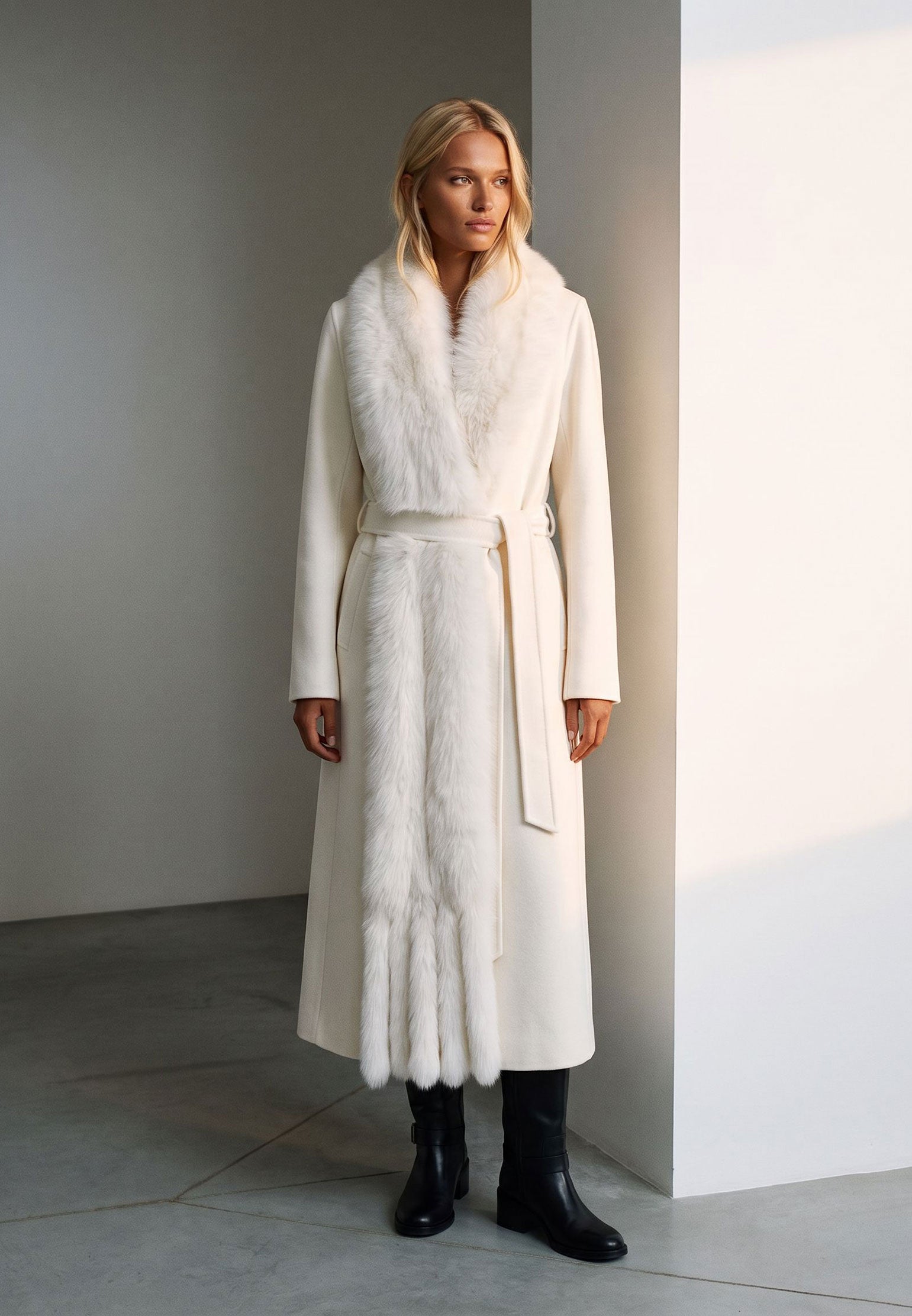 Caerano Coat — White