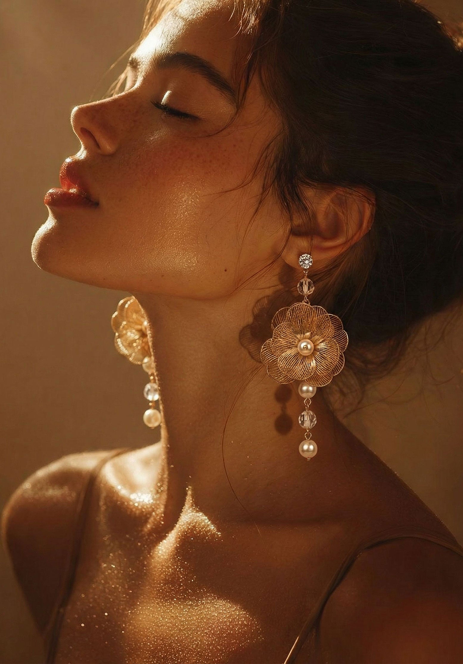 Gold Sfilato earrings - view 2