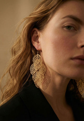 Gold Sfilato earrings - view 2