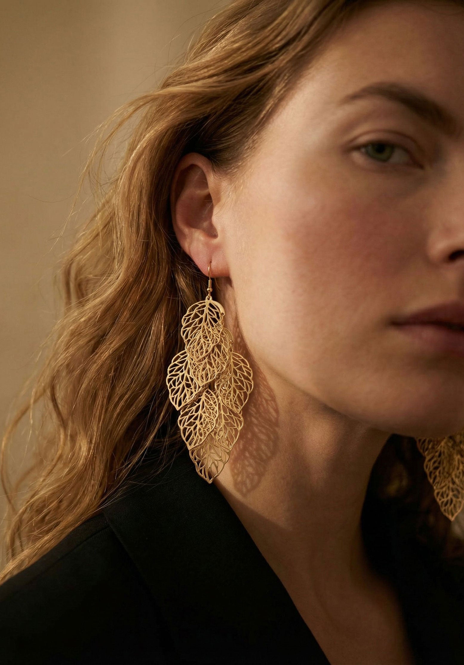 Gold Sfilato earrings - view 2