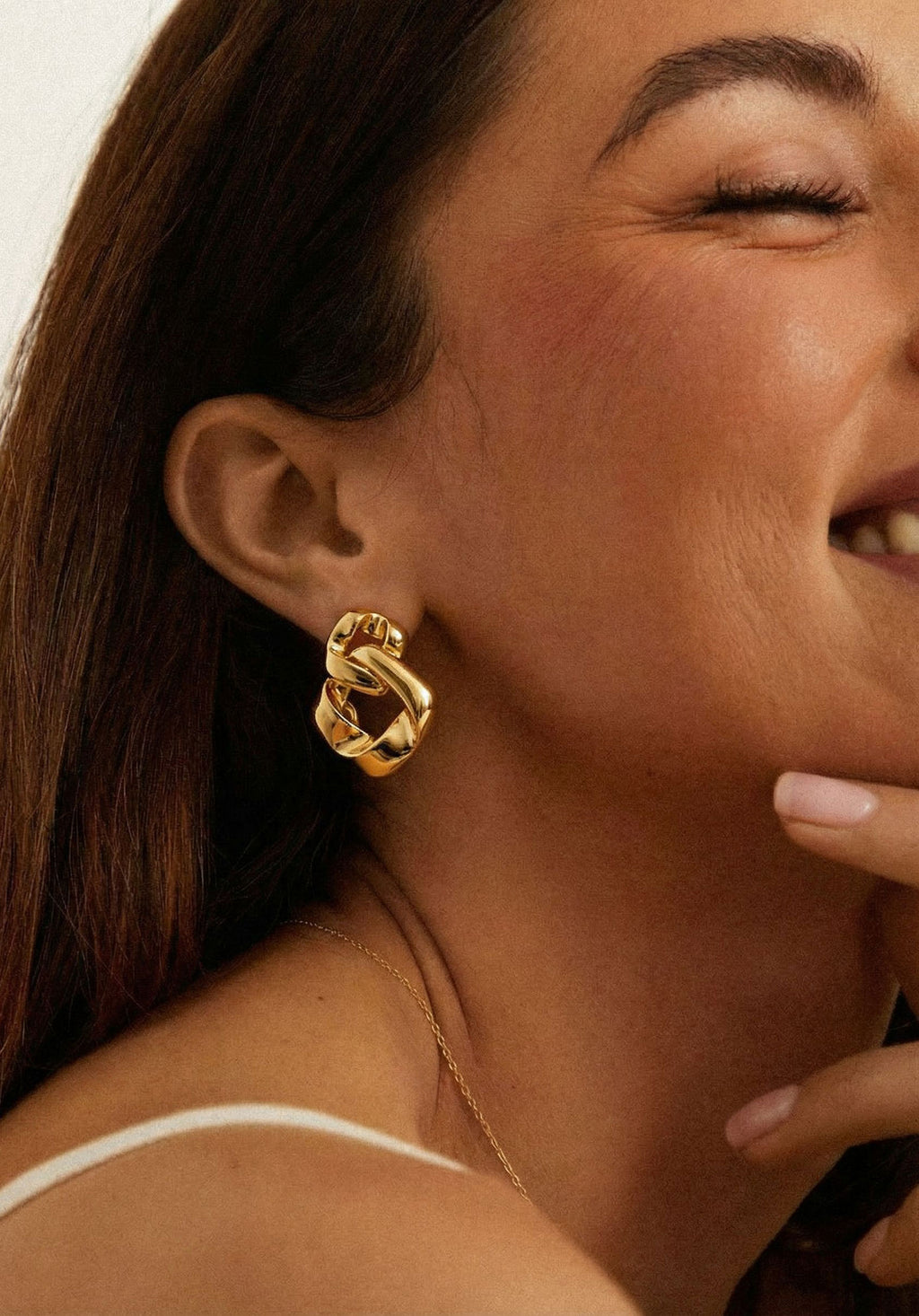Gold Sfilato earrings - view 2