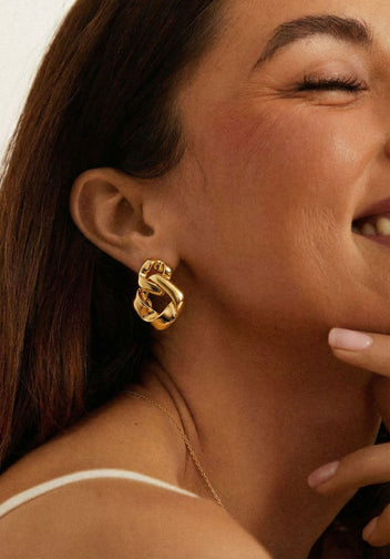 Gold Sfilato earrings - view 2