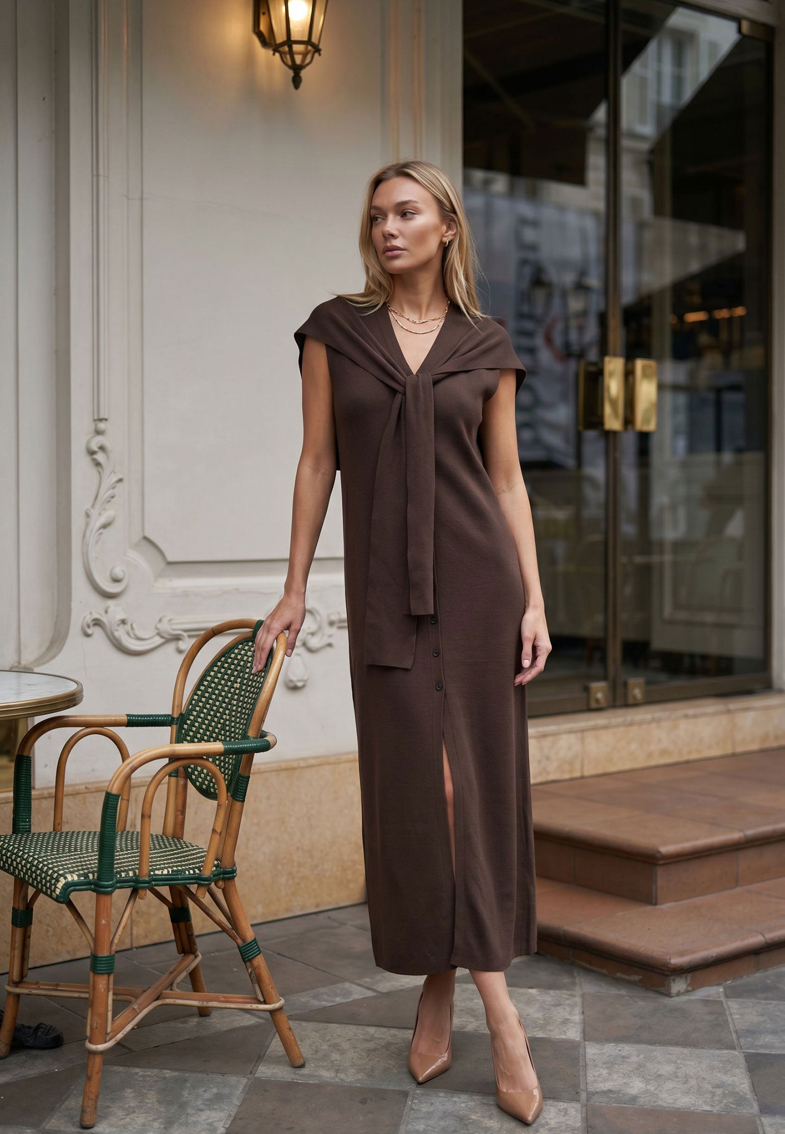 Brown Sfilato dress - view 2