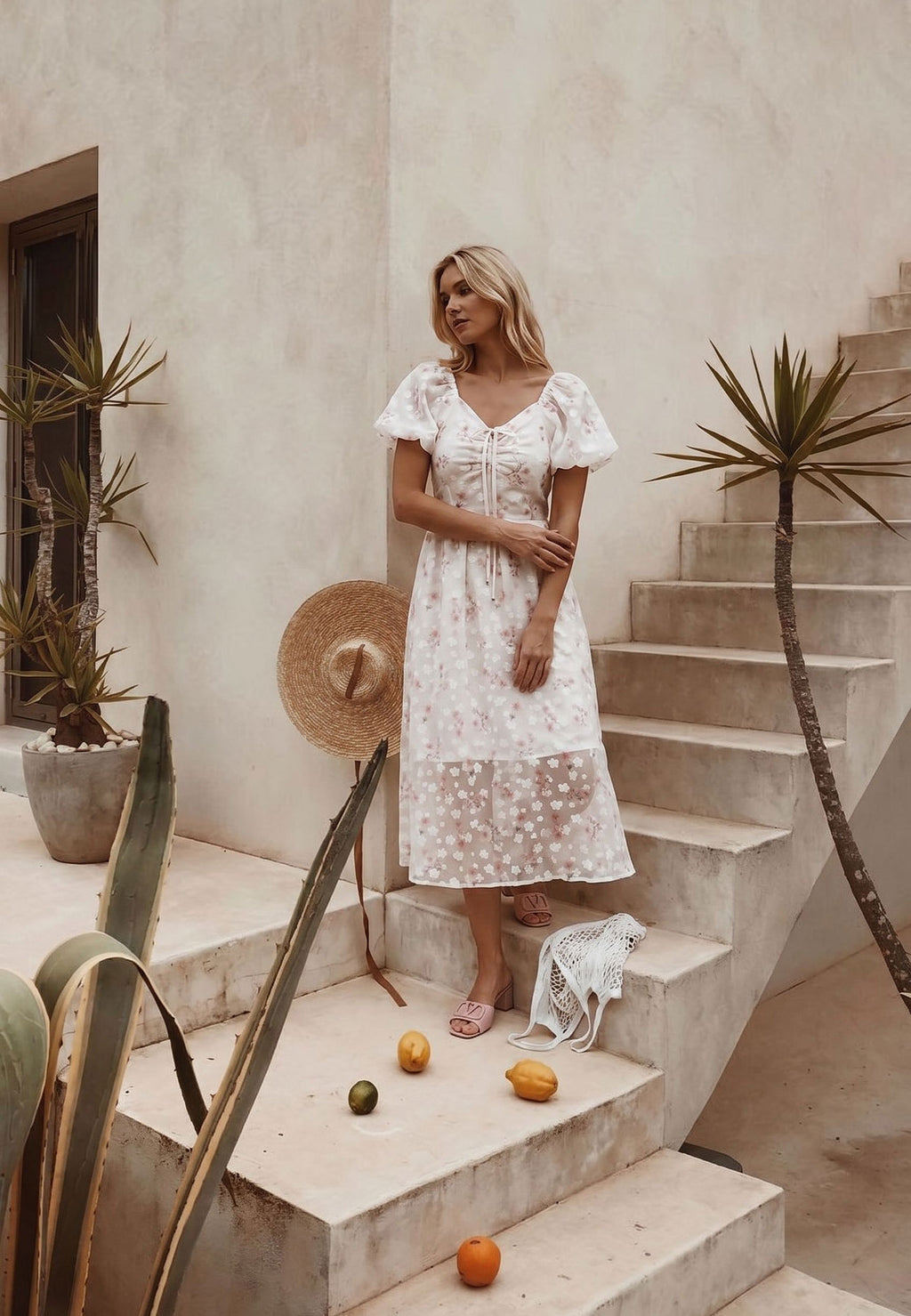 Gray and White Sfilato dress - view 2