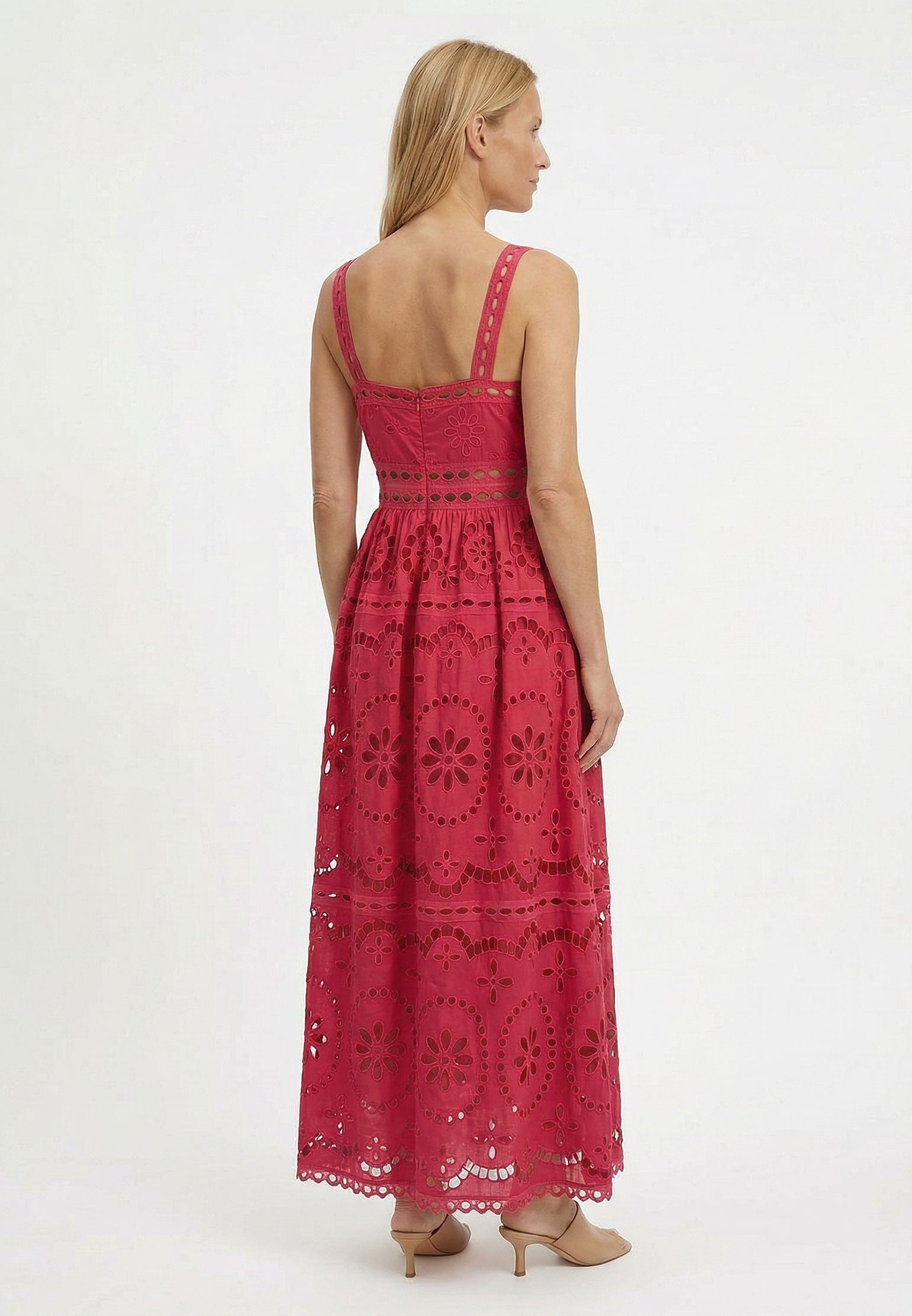 Burgundy Sfilato dress - view 2