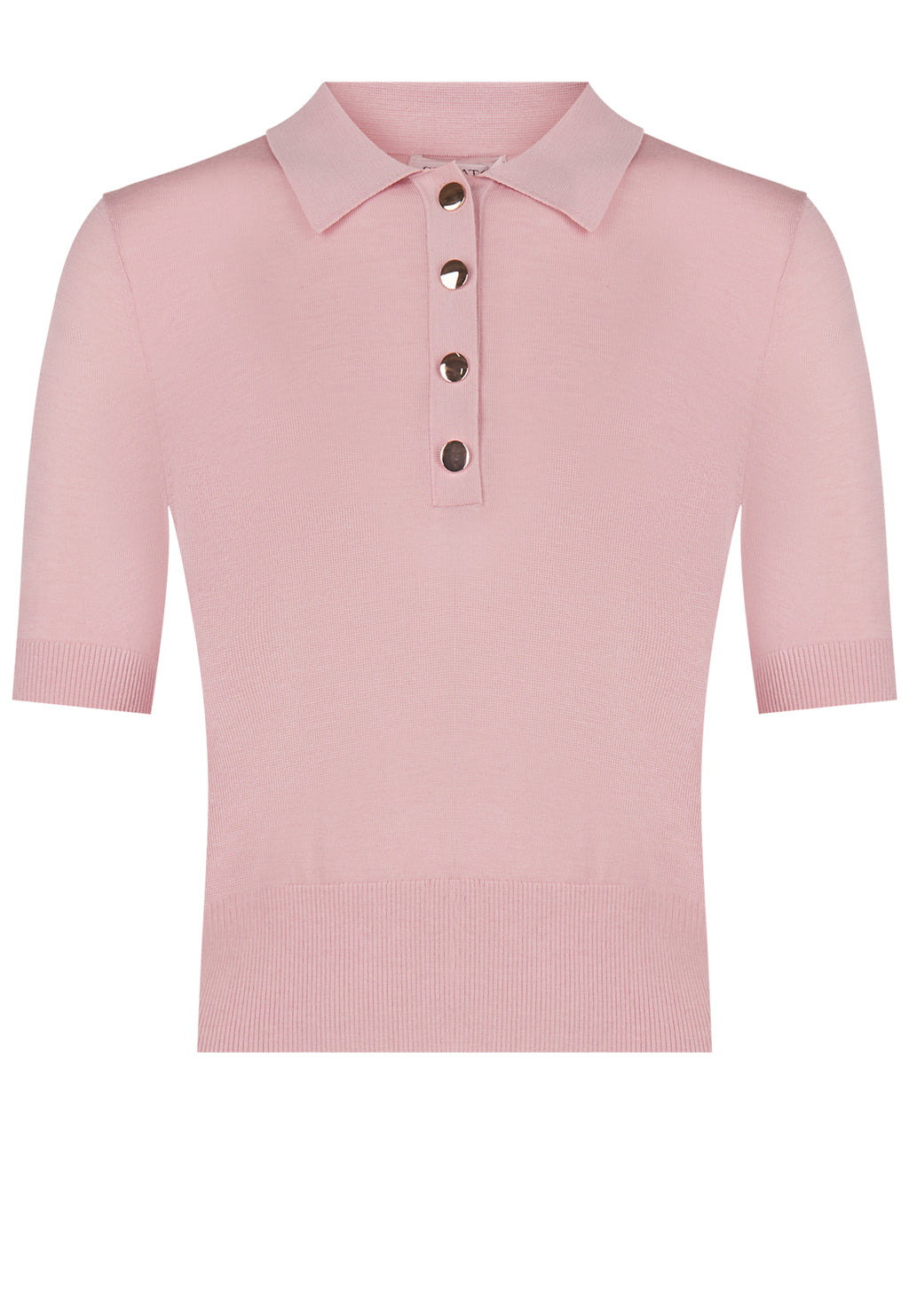 Pink Sfilato polo - view 1