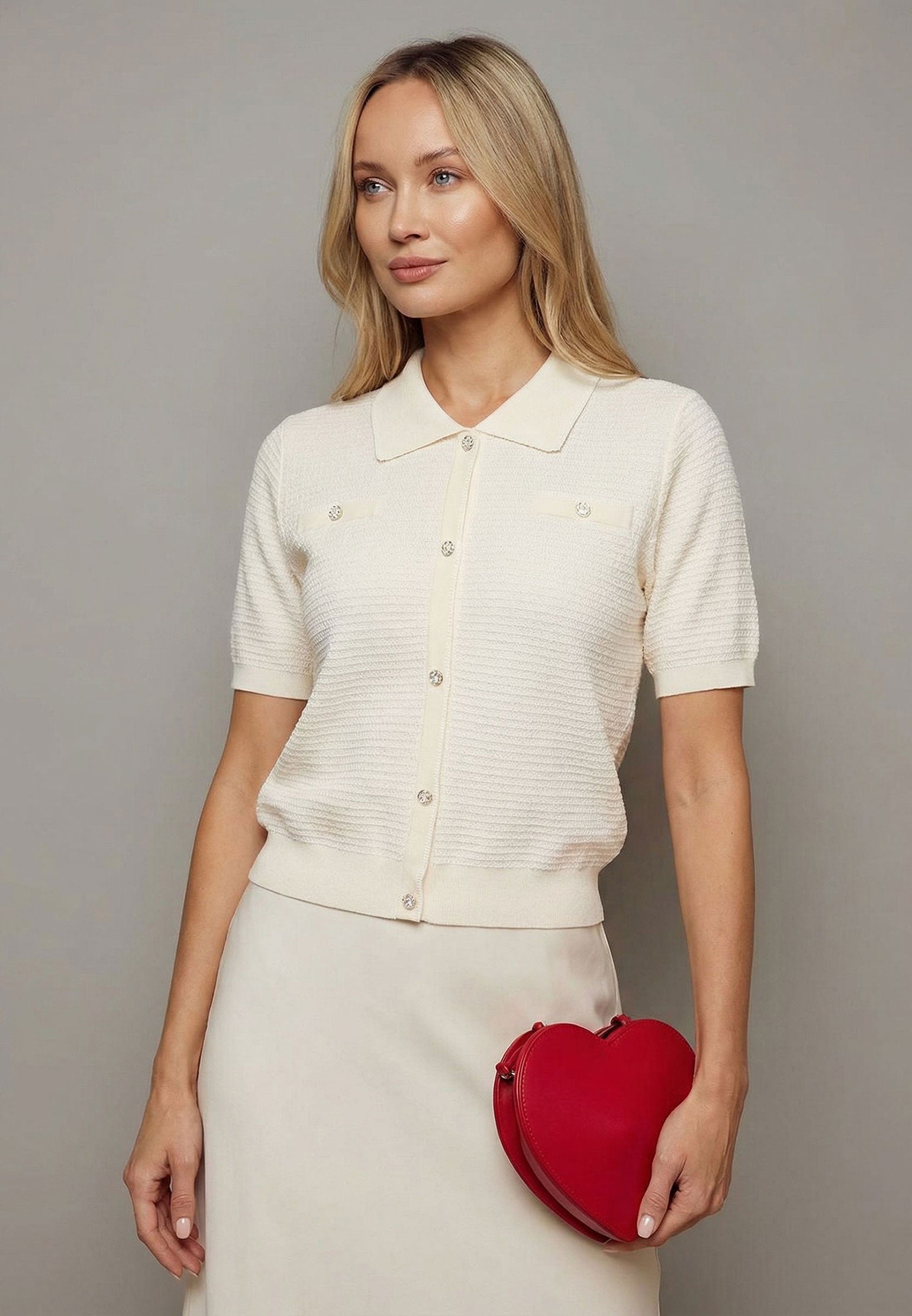 White Sfilato cardigan - view 2