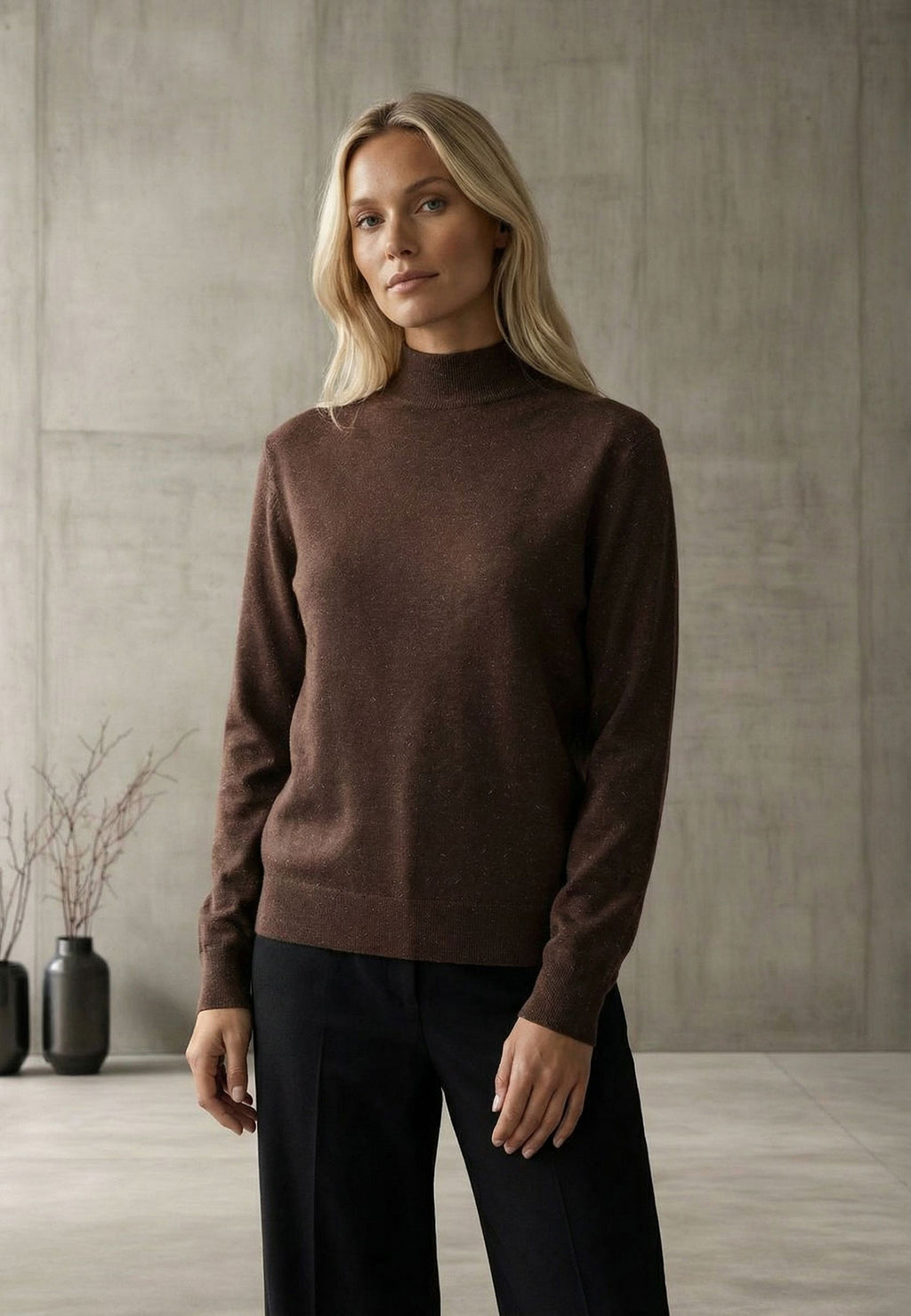 Brown Sfilato turtleneck - view 2