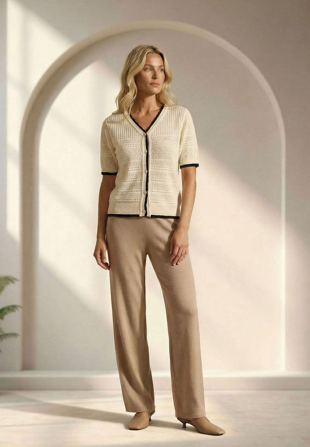 White Sfilato cardigan - view 2