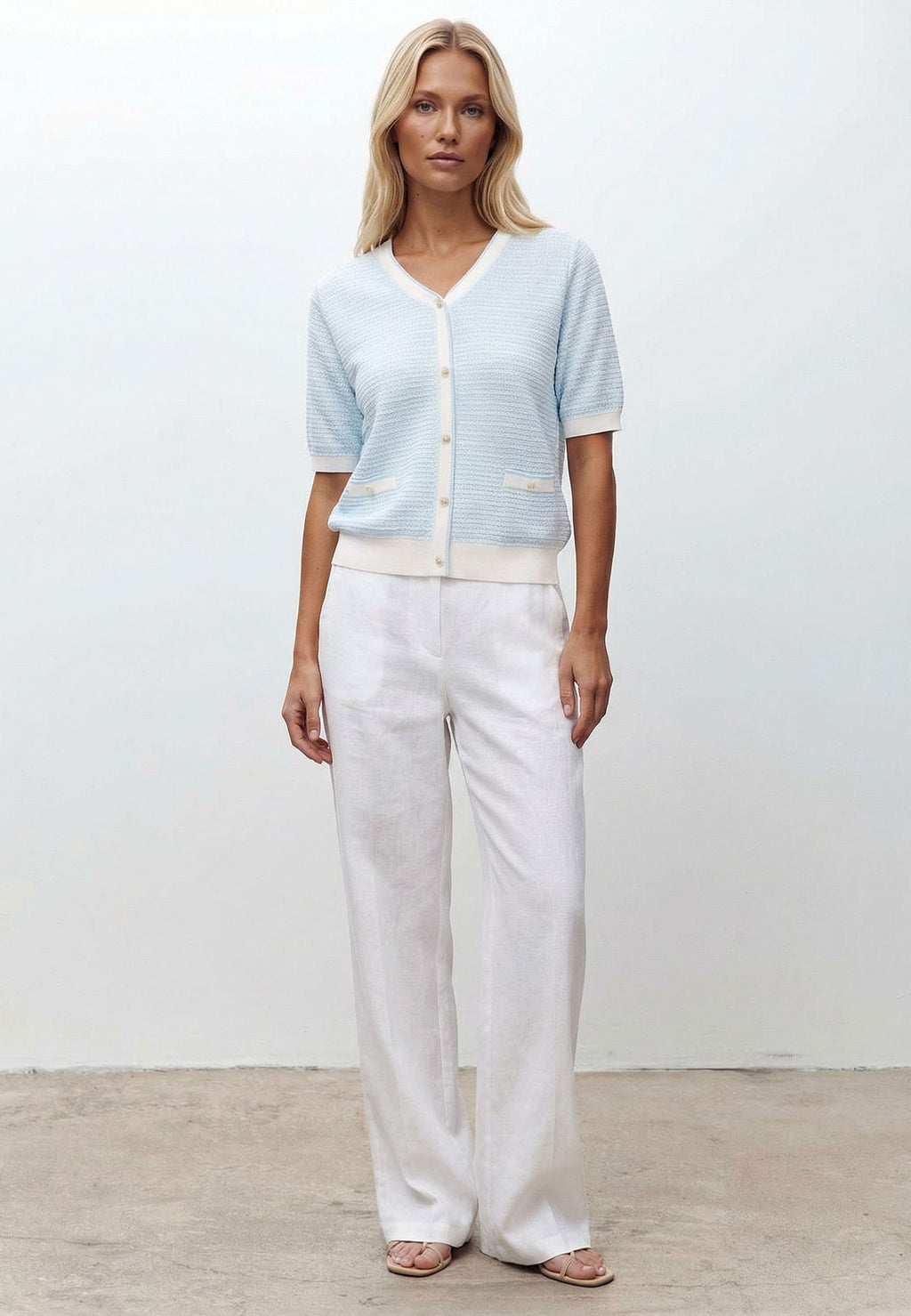 White Sfilato cardigan - view 2